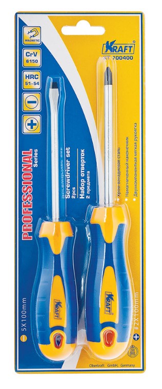 Набор отверток "kraft" (2 шт.)  (kt700400) в Нижнем Тагиле