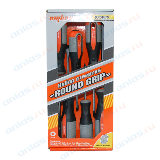 Набор отверток (6 пр.) round gnp "ombra" (975006) в Нижнем Тагиле