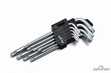 Набор г-обр.звездочек torx с отверстием (9 пр.) proffi сервис ключ (76435)