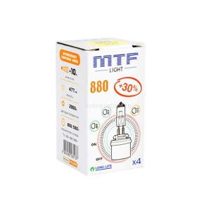 АВТОЛАМПА H27 12V 880 27W STANDART+30% MTF (HS1280) в Нижнем Тагиле