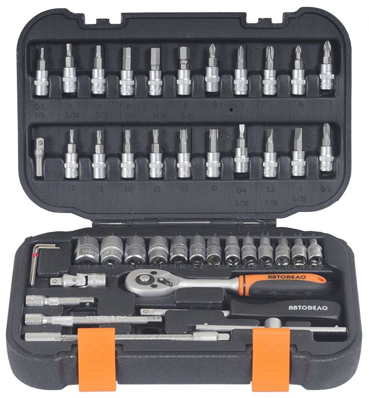 НАБОР ГОЛОВОК 1/4" (46 ПР.) "АВТОДЕЛО" (39946) в Нижнем Тагиле