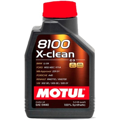 МАСЛО MOTUL 8100 X-CLEAN 5W40 A3/B4/C3 (1 Л) в Нижнем Тагиле