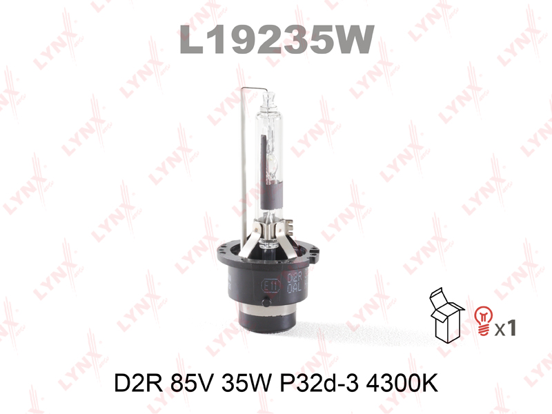ЛАМПА D2R 12V 35W 4300K  (L19235W) "LYNXauto" в Нижнем Тагиле