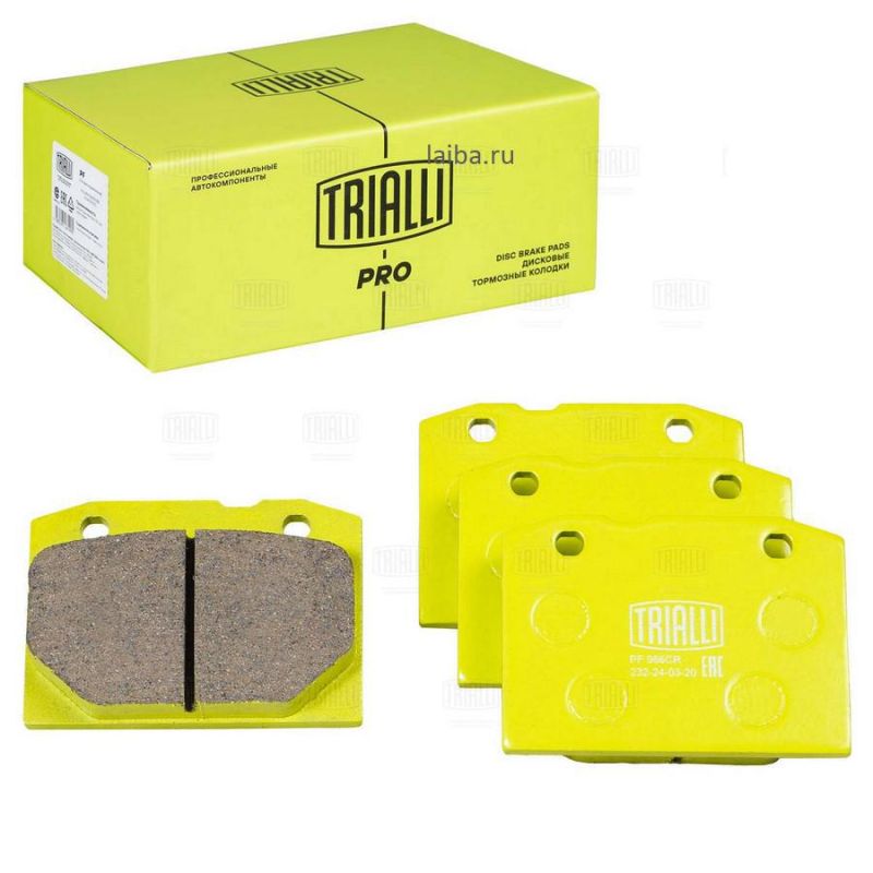 КОЛОДКИ ТОРМ. ПЕРЕДНИЕ "TRIALLI" КЕРАМ. ВАЗ-2101 в Нижнем Тагиле