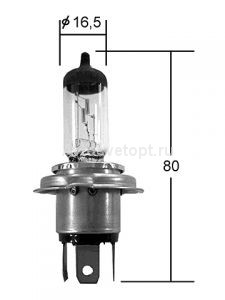 АВТОЛАМПА "NordYADA" H4B 60/55W 12V (901647)  в Нижнем Тагиле