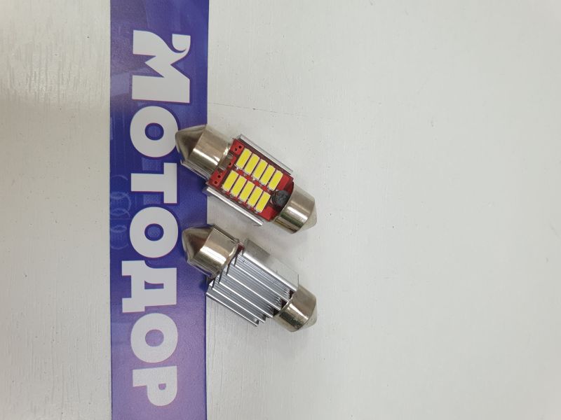 СВЕТОДИОД 12V C5W FТ-4014-31mm 10 SMD CANBUS (01227) в Нижнем Тагиле