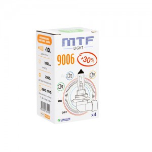 АВТОЛАМПА HB4 9006 12V 55W STANDATD+30% MTF (HS12B4) в Нижнем Тагиле