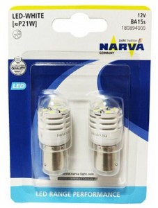 Светодиод p21w narva white led 12v 2шт.18089 в Нижнем Тагиле