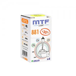 АВТОЛАМПА H27/2 12V 881 27W STANDART+30% MTF (HS1281) в Нижнем Тагиле