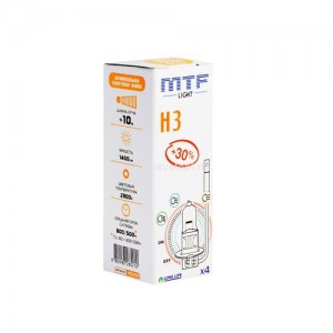 АВТОЛАМПА H3 12V 55W STANDARD+30% MTF (HS1203)  в Нижнем Тагиле