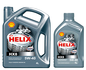 МАСЛО SHELL HELIX HX8 5W40 SM/CF A3/B3/B4 СИНТ. (1 Л) в Нижнем Тагиле