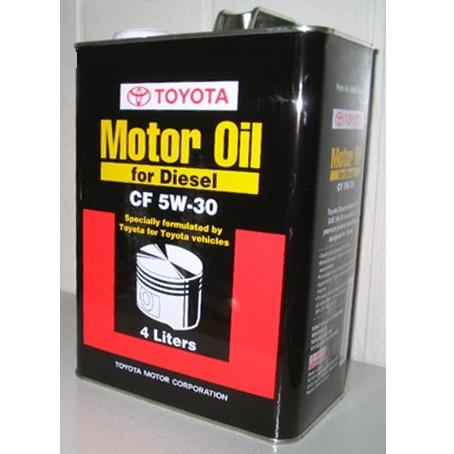 МАСЛО TOYOTA MOTOR OIL FOR DIESEL CF 5W30 (4 Л) в Нижнем Тагиле