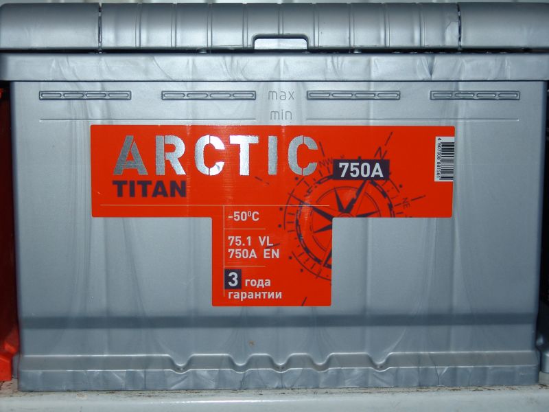 АККУМУЛЯТОР "TITAN ARCTIC SILVER" 75 А/Ч П.П.  в Нижнем Тагиле
