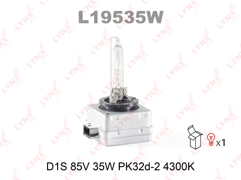 ЛАМПА D1S 12V 35W 4300K  (L19535W) "LYNXauto" в Нижнем Тагиле