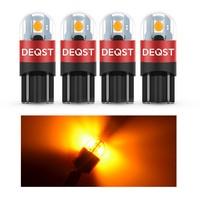 СВЕТОДИОД 12V W5W Т10 (AMBER) 2 SMD "DEQST" 300LM 12-24V W2.1x9.5D 1.6W в Нижнем Тагиле