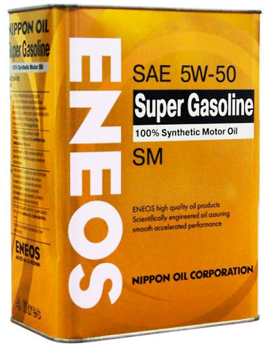 МАСЛО ENEOS SUPER GASOLINE 5W50 SM СИНТ. (4 Л) в Нижнем Тагиле