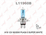 АВТОЛАМПА H19 12V 60/55W SUPER WHITE "LYNXauto" (L11960B)