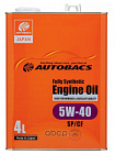 Масло autobacs engine oil fs 5w40 sp/cf/ (4 л)