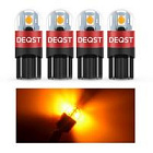 СВЕТОДИОД 12V W5W Т10 (AMBER) 2 SMD "DEQST" 300LM 12-24V W2.1x9.5D 1.6W