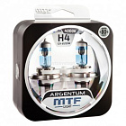 НАБОР ЛАМП H4 12V 60/55W ARGENTUM +80% 4000K MTF New H8A1204