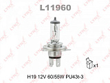 АВТОЛАМПА H19 12V 60/55W "LYNXauto" (L11960)