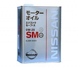 МАСЛО NISSAN MOTOROIL EXTRA SAVE X SM 0W20 (4 Л)
